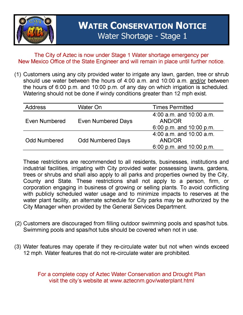 Stage 1 Notice