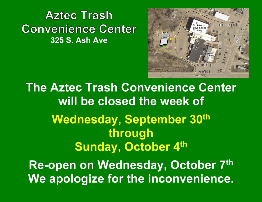 Trash Center Closed